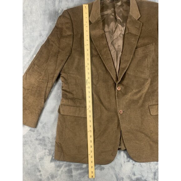 Jos A Bank Men's Brown Wool Silk Corduroy Sport Coat Blazer Jacket Size 48L - Picture 10 of 11
